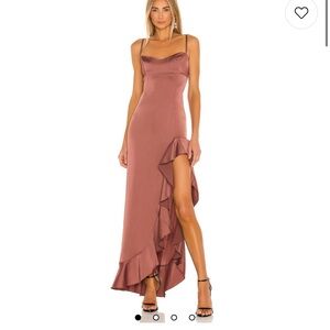 NOOKIE Sasha Gown in Mocha – Size M – Worn Once – SOLD OUT on Revolve!
